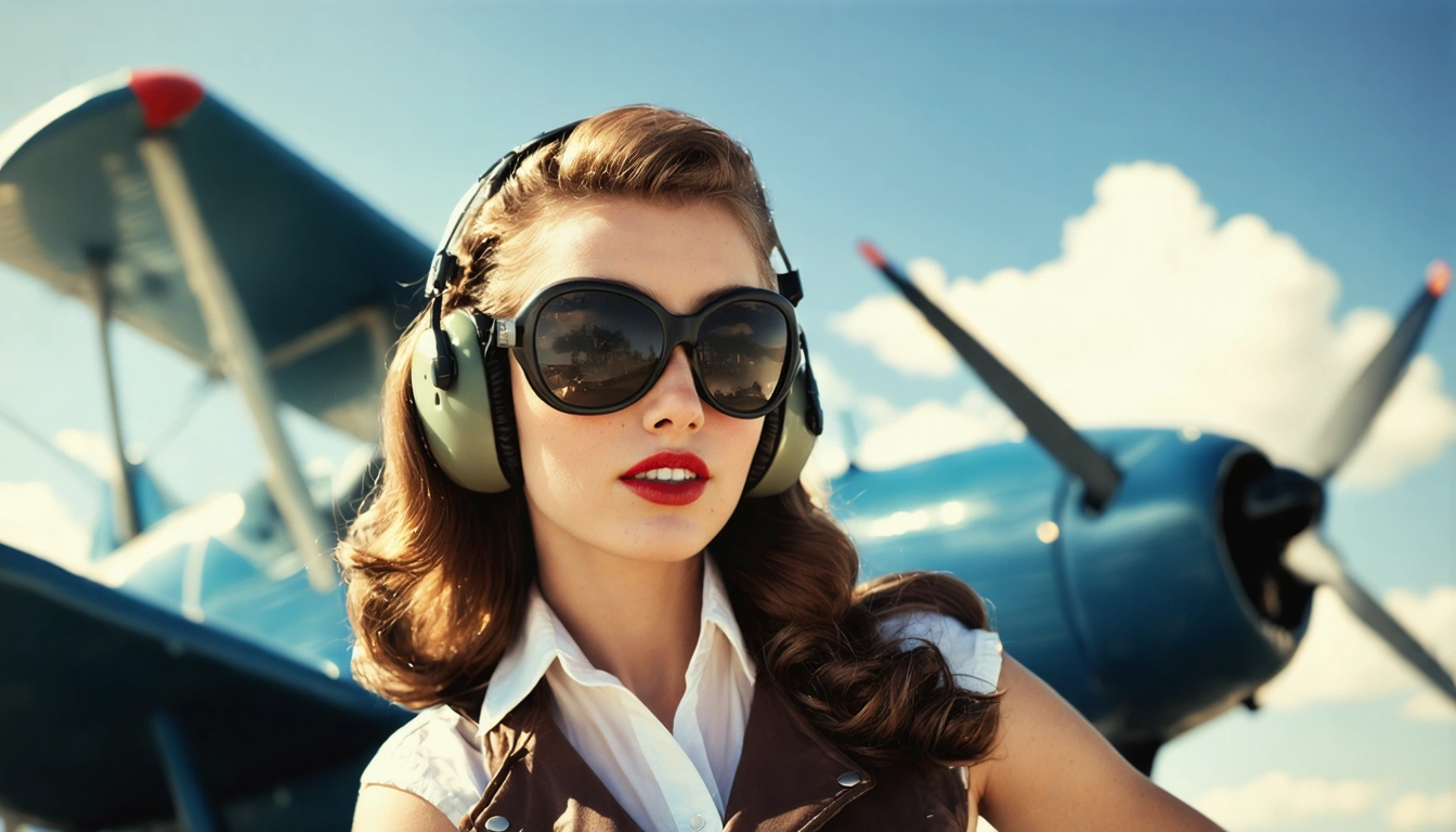 aviator Pin Up